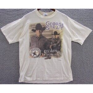 George Strait Shirt Mens Large 5th Annual Country Music Festival Vintage